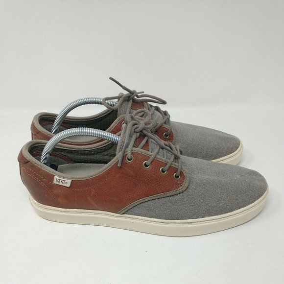 Vans OTW Leather Canvas Flat Bottom Lace Up Sneakers Men's Size 10.5 - Picture 6 of 12